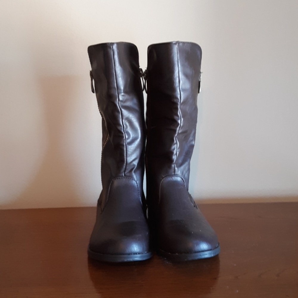 Anna Brown Boots - Kids